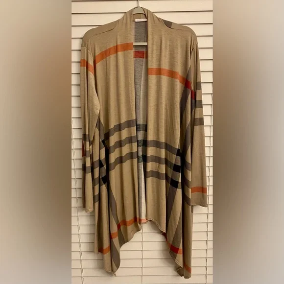 Chic Soul - Plaid Open Front Cardigan - Picture 2 of 4